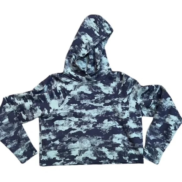 Lululemon Loungeful Cropped
Hoodie Heritage Camo Wash WP Blue Multi - Picture 5 of 7